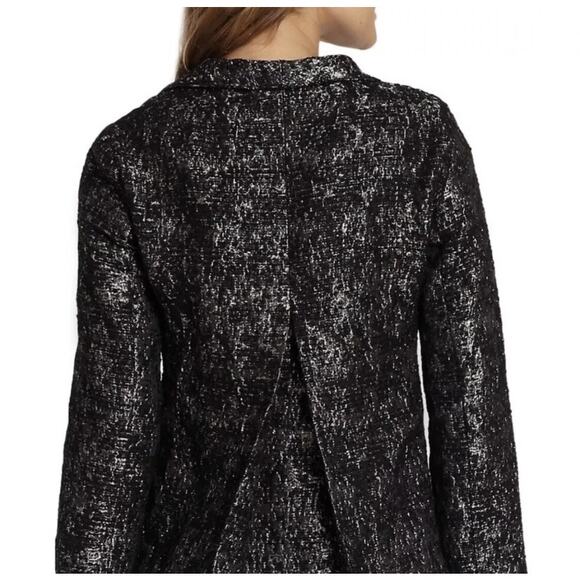 Eileen Fisher Open Front Textured Blazer Jacket Small/Medium Knit Layering - Picture 2 of 14